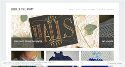 Desktop Screenshot of julieandtheknits.com