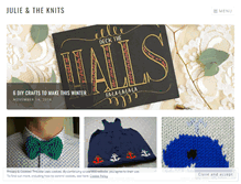 Tablet Screenshot of julieandtheknits.com